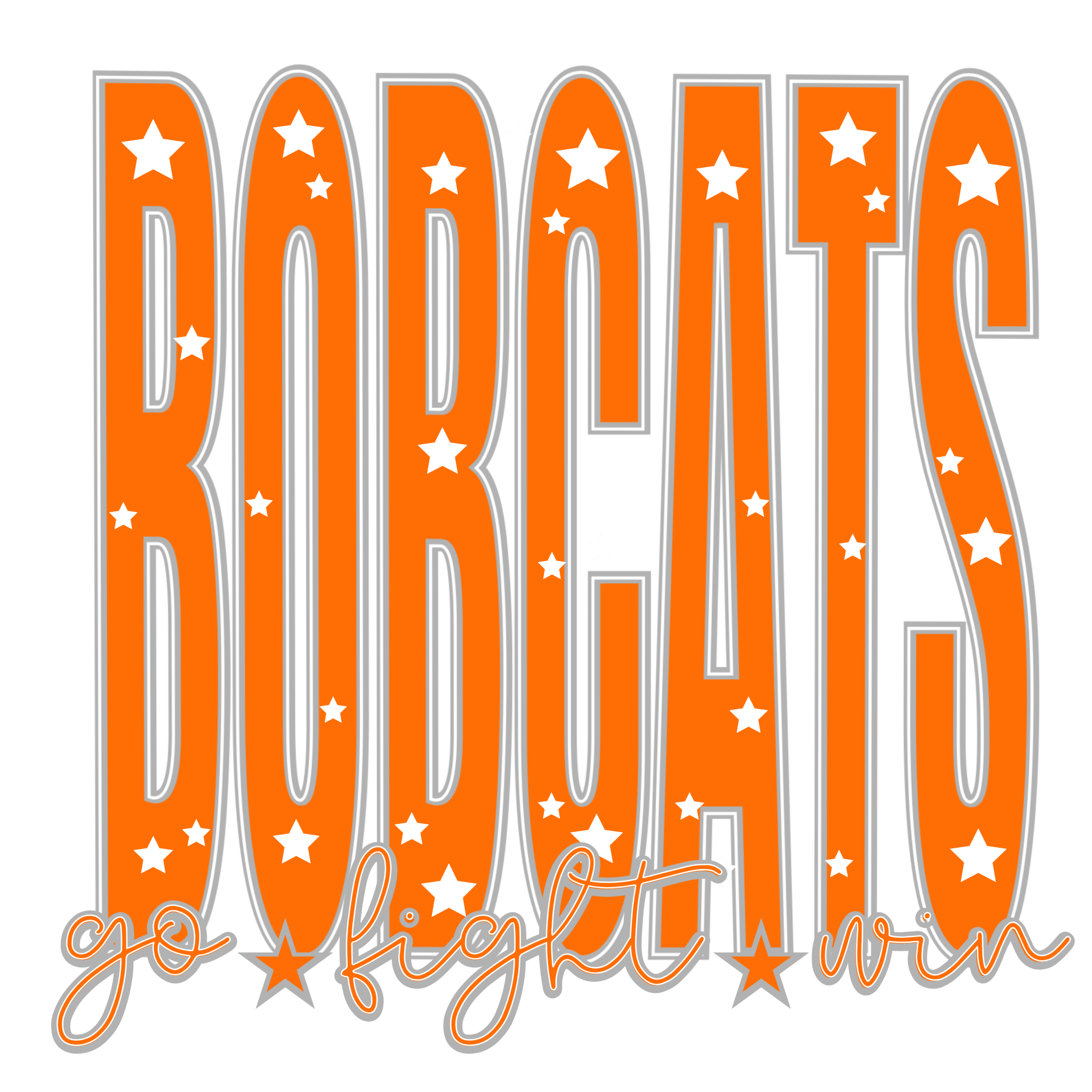 SP68 - Let's Go Bobcats DTF Transfer - My Vinyl Craft