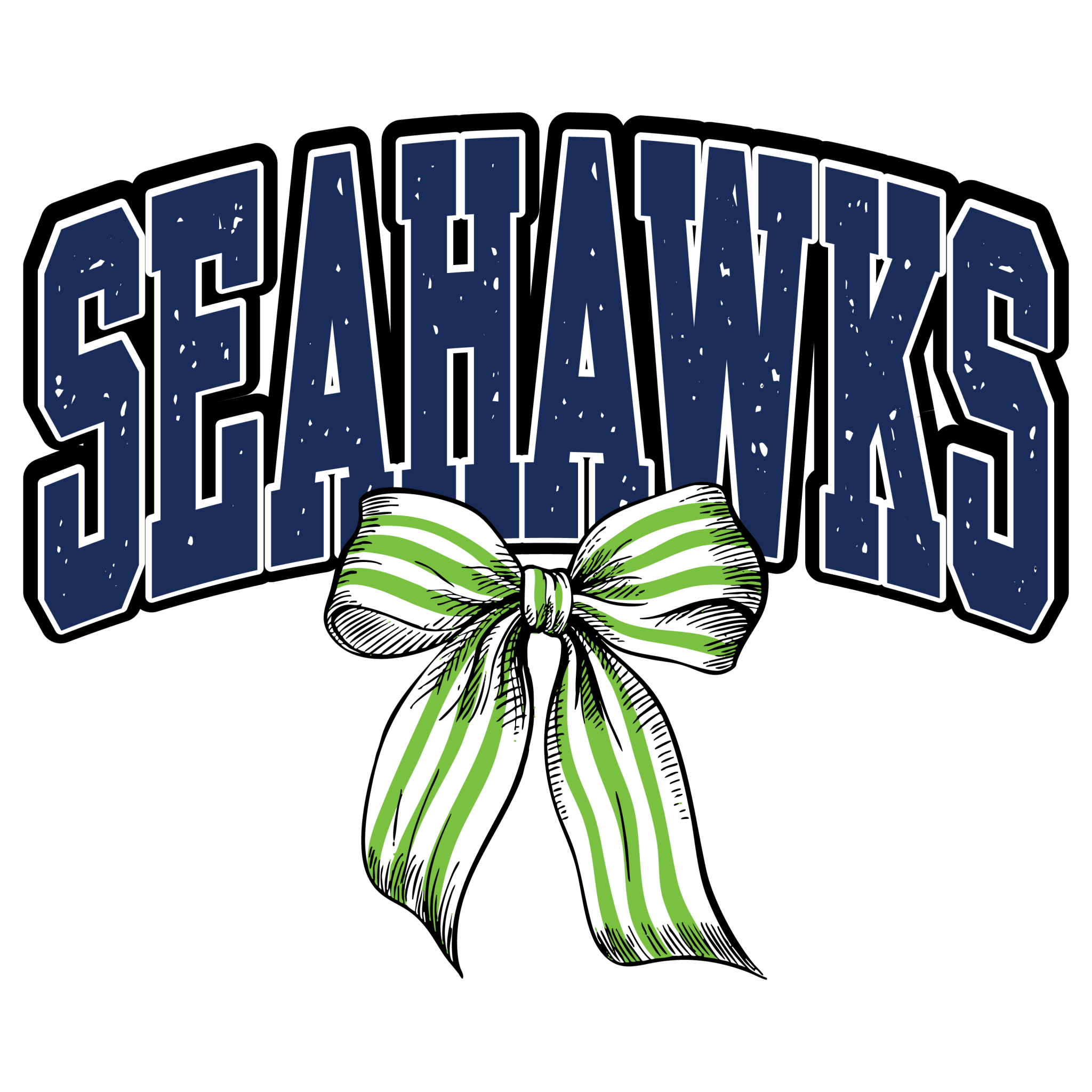 SS18 - Seahawk Bow DTF Transfer - My Vinyl Craft