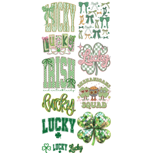 St. Patricks Clover Pre - Made Gangsheet - My Vinyl Craft