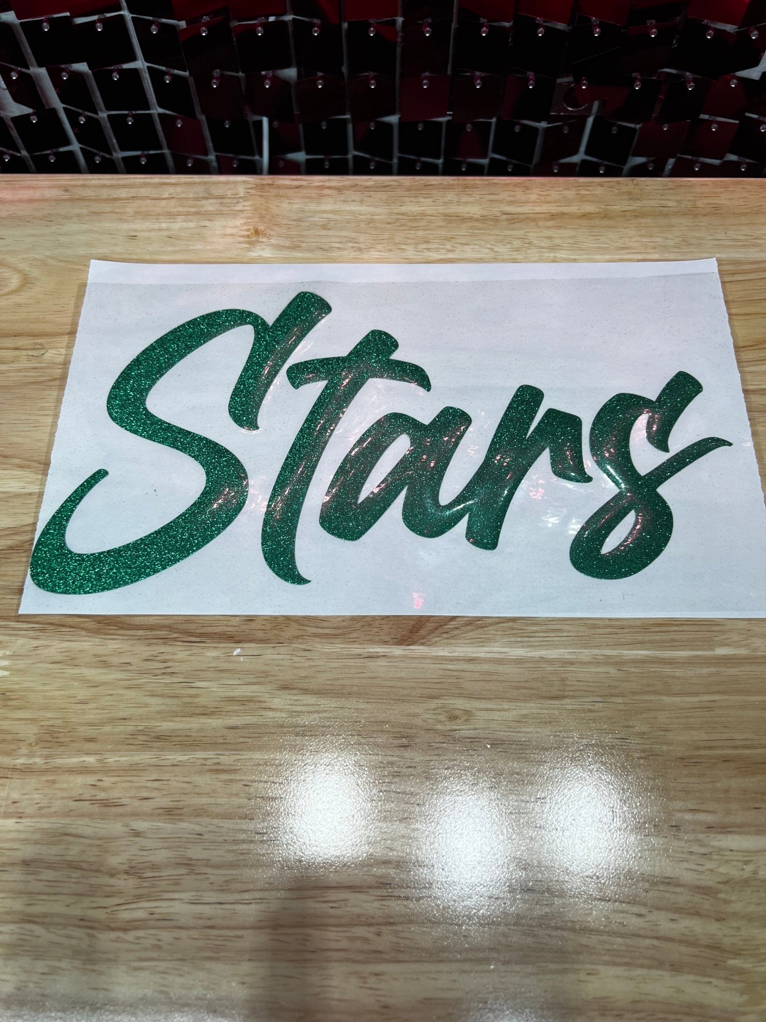 Stars Glitter Puff Transfer **PRE - ORDER** - My Vinyl Craft