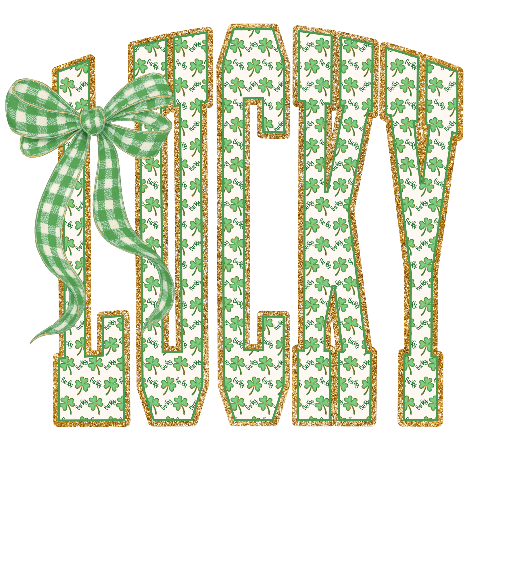 STP22 - Lucky Clover DTF Transfer - My Vinyl Craft