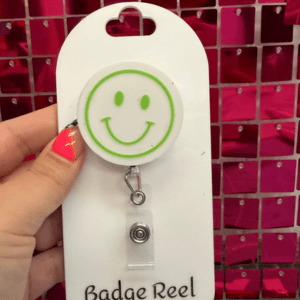 Summer Smiley Face Badge Reel - My Vinyl Craft