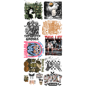Super Spooky Pre - Made Gangsheet - My Vinyl Craft