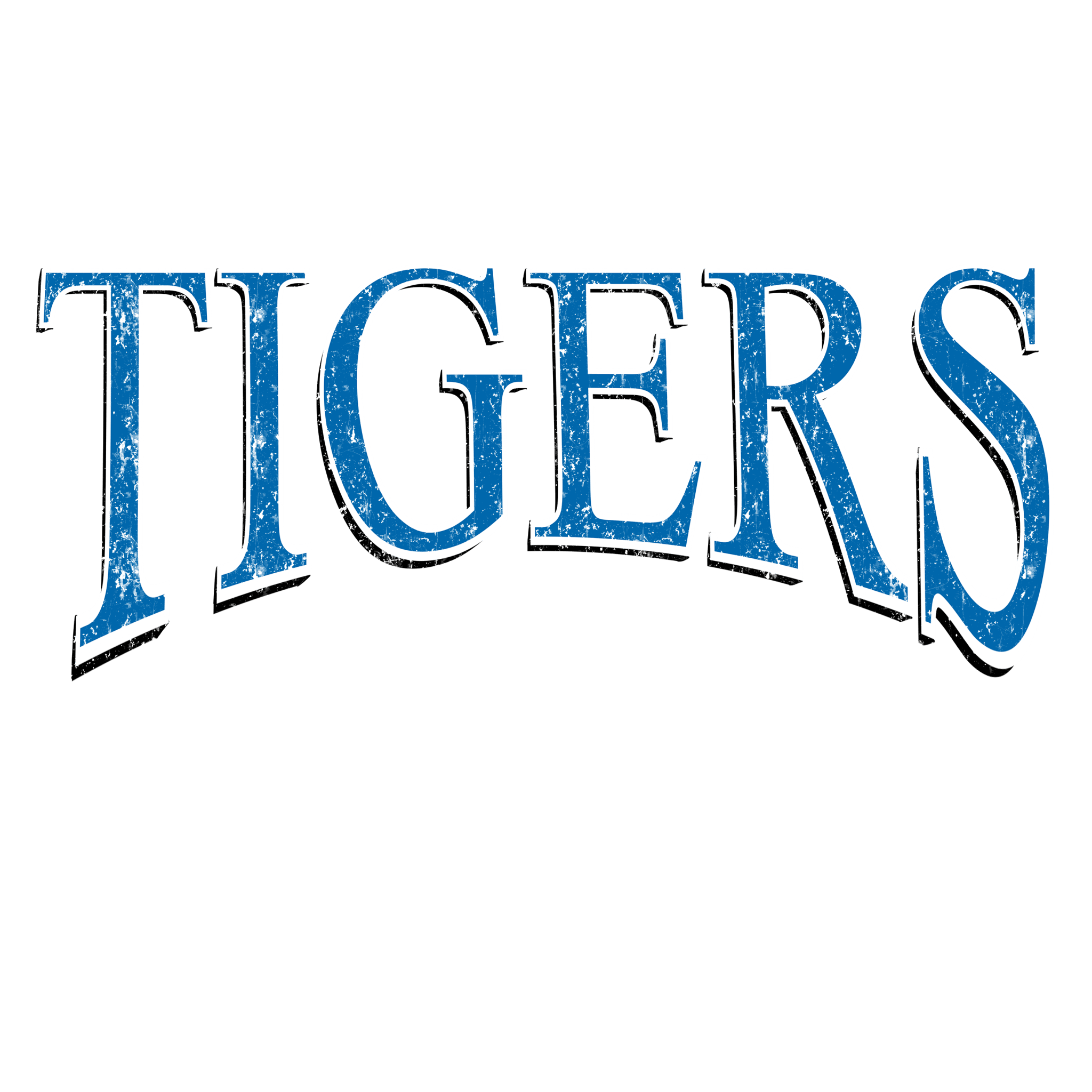 Tigers Times Blue DTF Transfer - My Vinyl Craft