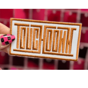 Touchdown Block Iron On Patch - My Vinyl Craft