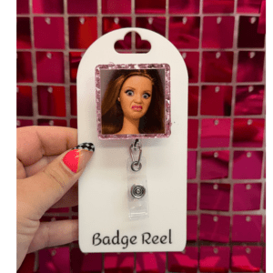 UGH Face Doll 2.0 Badge Reel - My Vinyl Craft