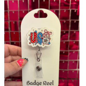 USA Girly Badge Reel - My Vinyl Craft