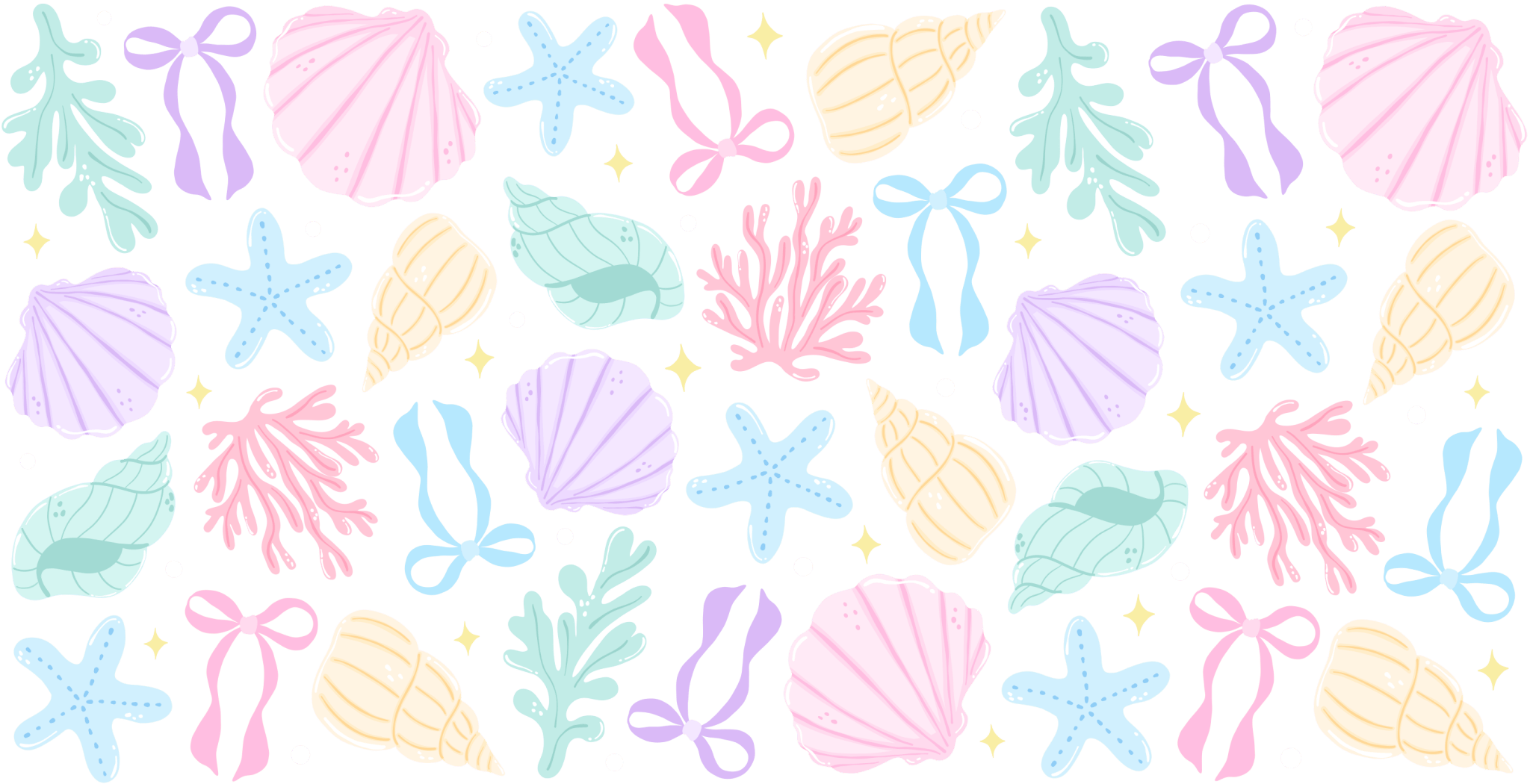 UV107 - Pastel Mermaid UV DTF Cup Wrap - My Vinyl Craft