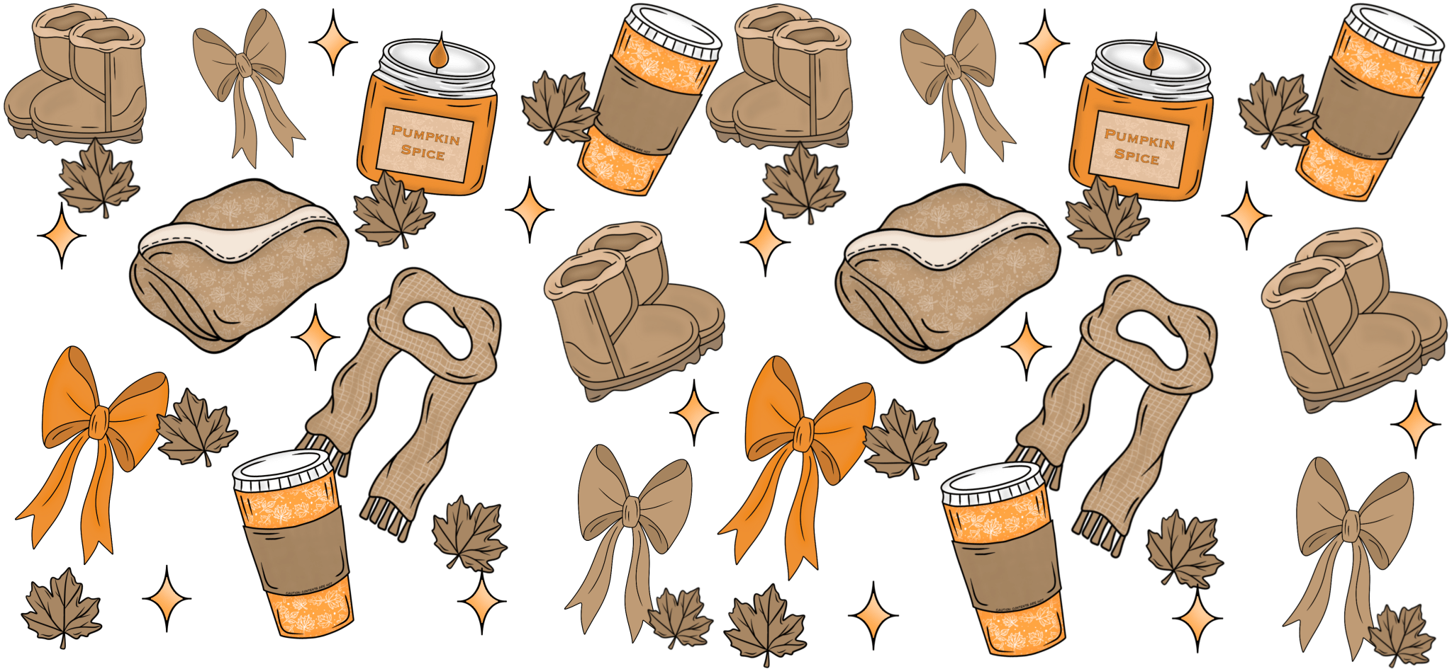UV109 - Fall Girl Vibes UV DTF Cup Wrap - My Vinyl Craft