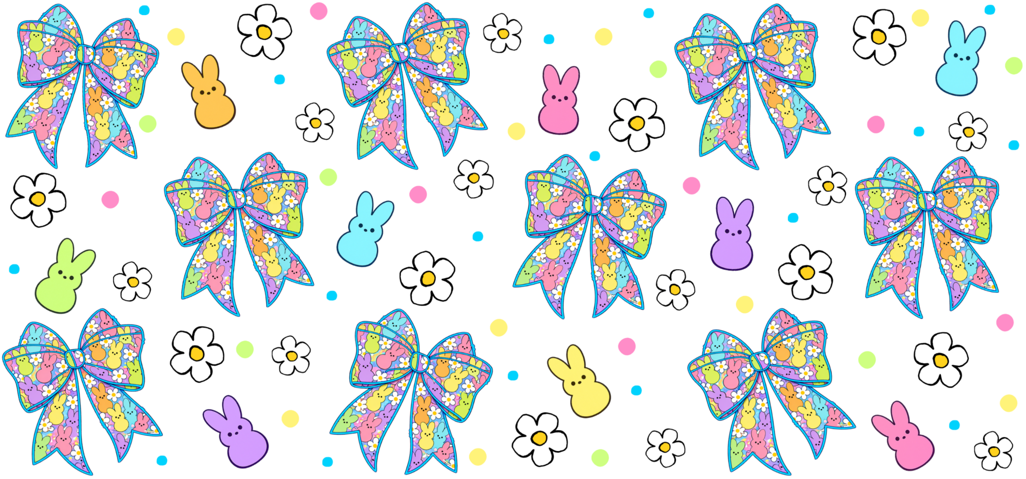 UV116 - Peep Bows UV DTF Cup Wrap - My Vinyl Craft
