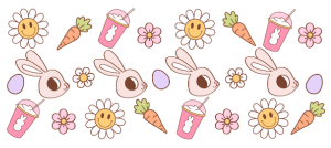 UV12 - Funny Bunny UV DTF Cup Wrap - My Vinyl Craft