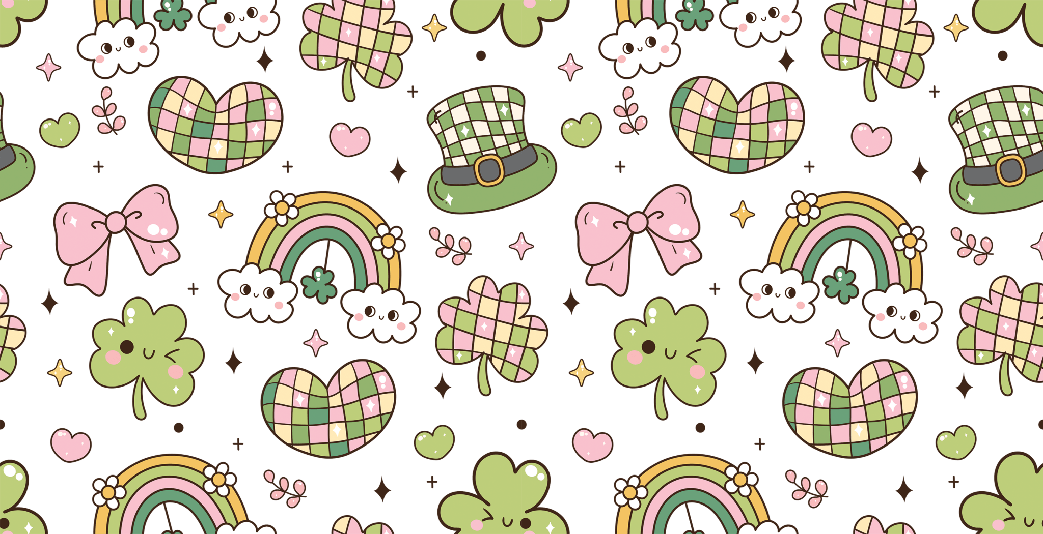 UV125 - Retro St. Patricks UV DTF Cup Wrap - My Vinyl Craft