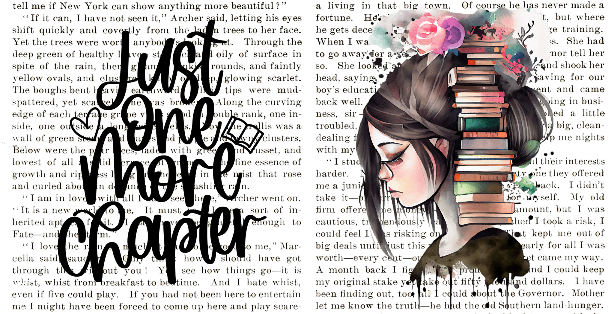 UV37 - Just One More Chapter UV DTF - My Vinyl Craft