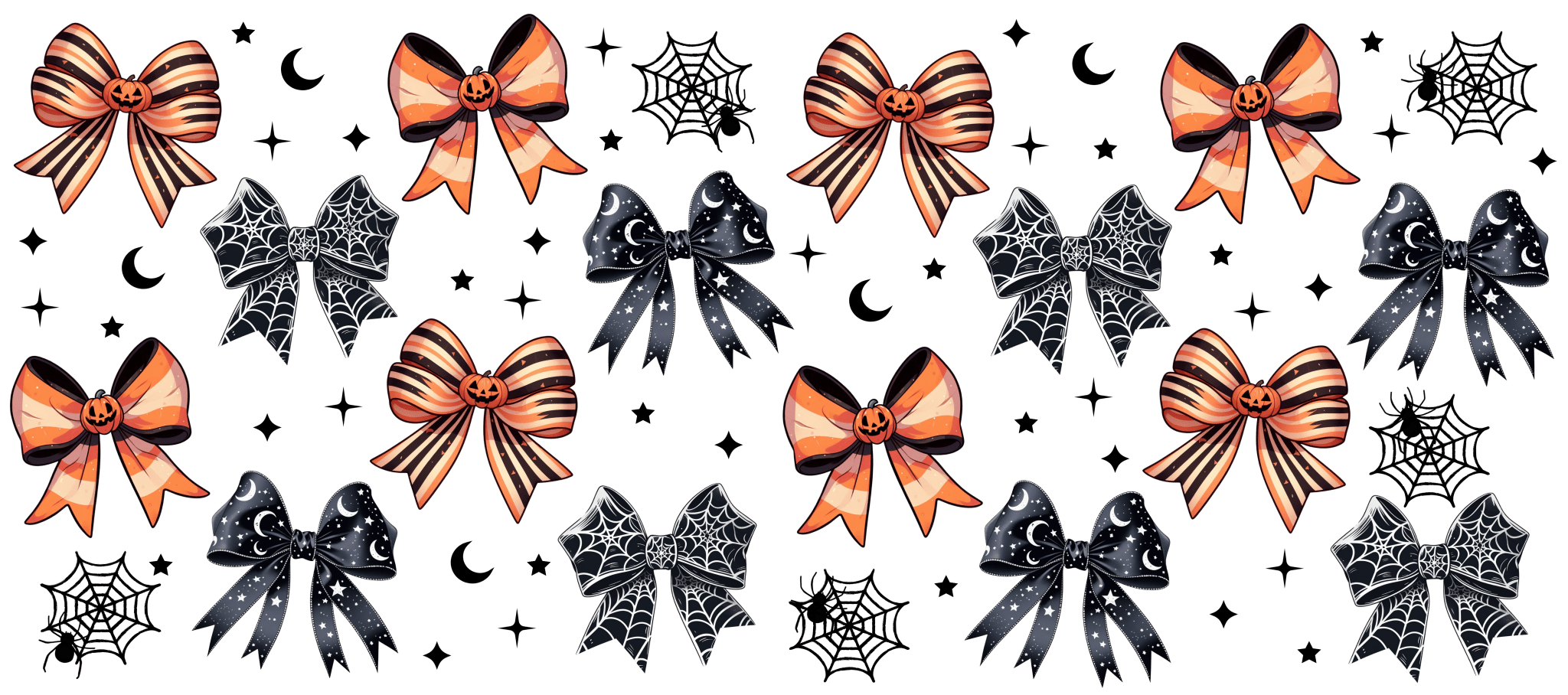UV45 - Spider Bows UV DTF Cup Wrap - My Vinyl Craft