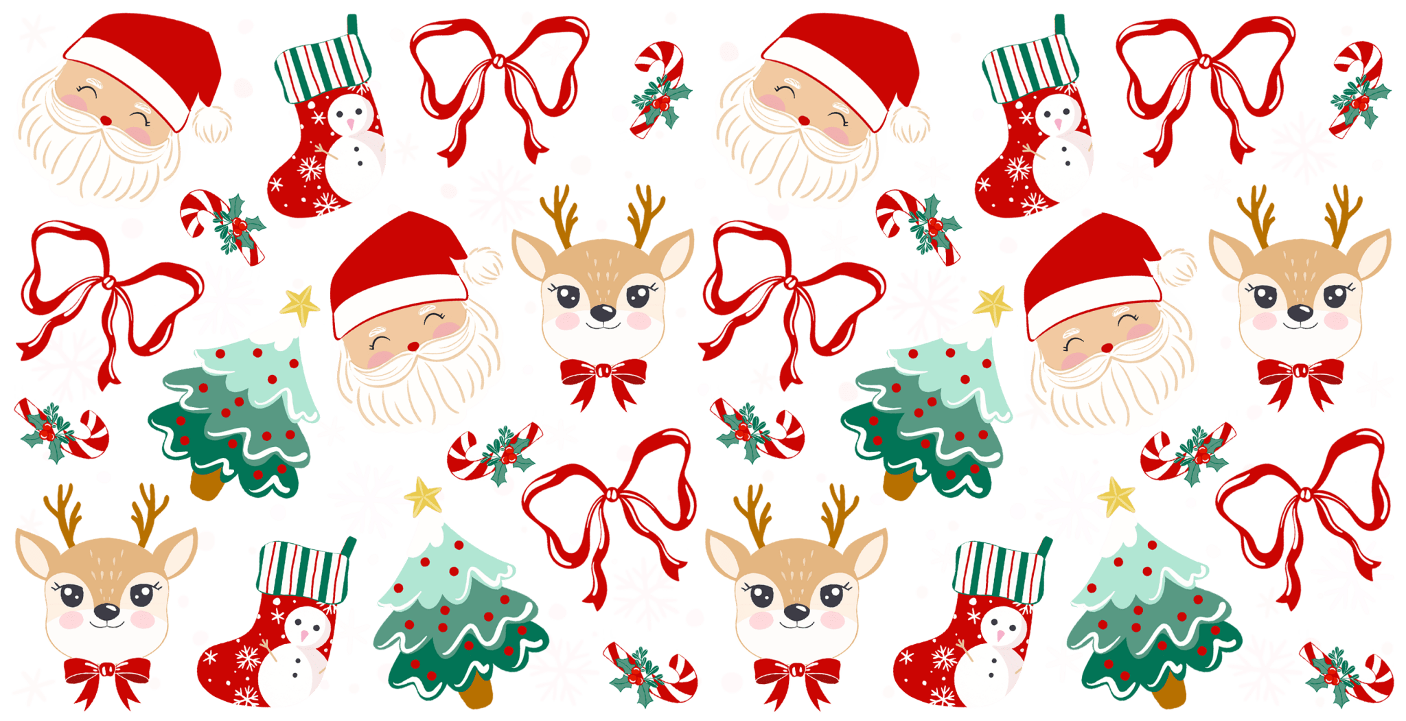 UV58 - Cutesy Christmas UV DTF Cup Wrap - My Vinyl Craft