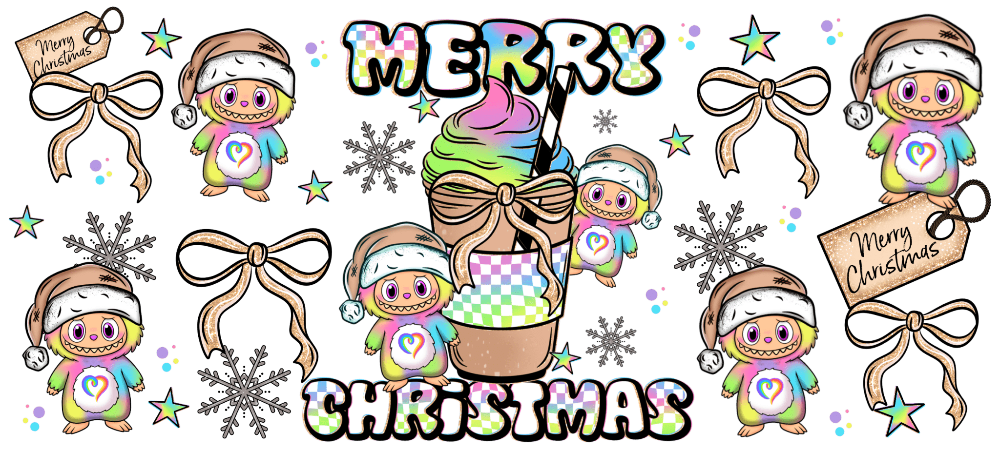 UV8 - Merry LaBooMas UV DTF Cup Wrap - My Vinyl Craft