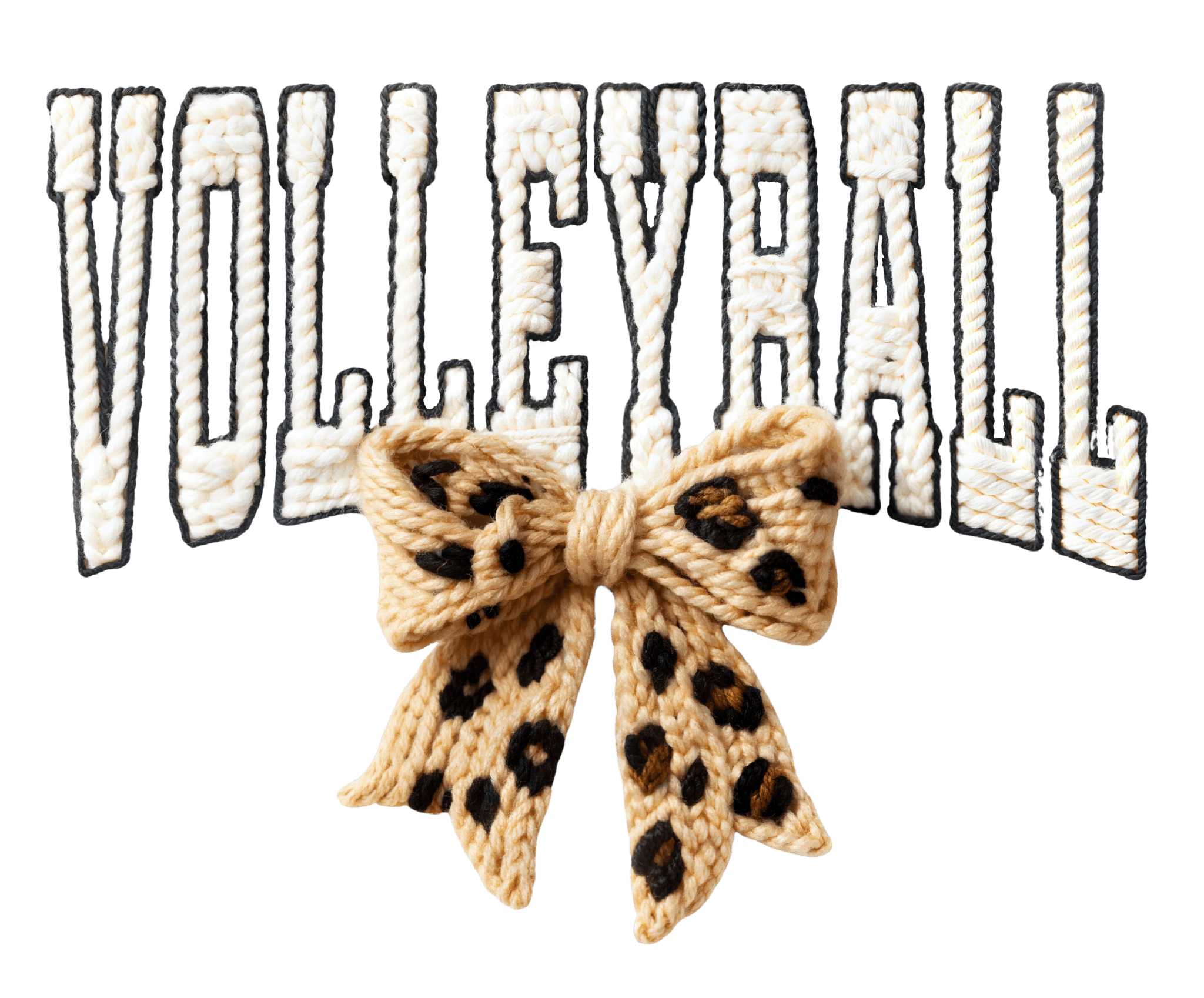 V1 - Volleyball Yarn DTF Transfer - My Vinyl Craft