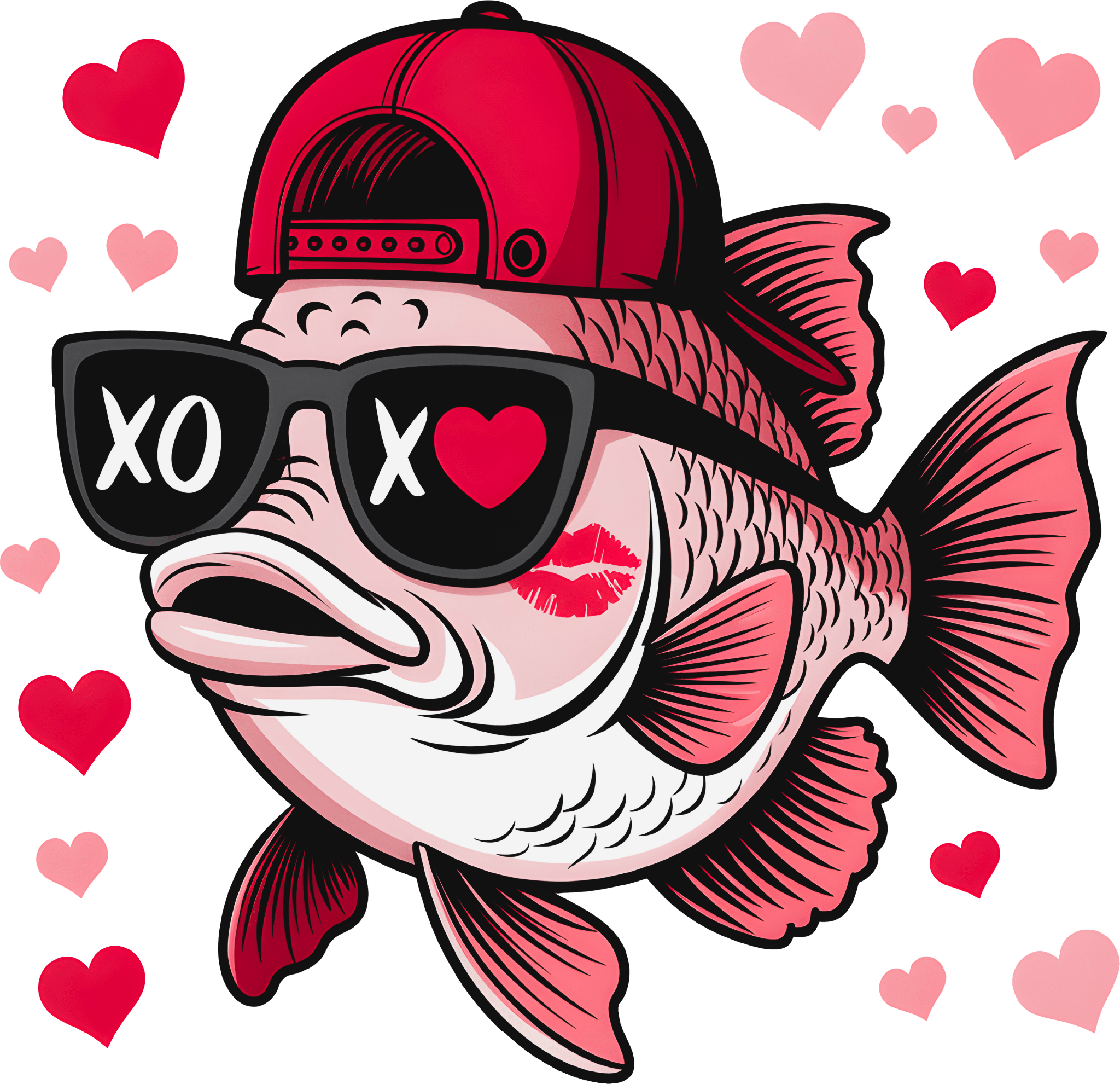 VA10 - XOXO Bass DTF Transfer - My Vinyl Craft