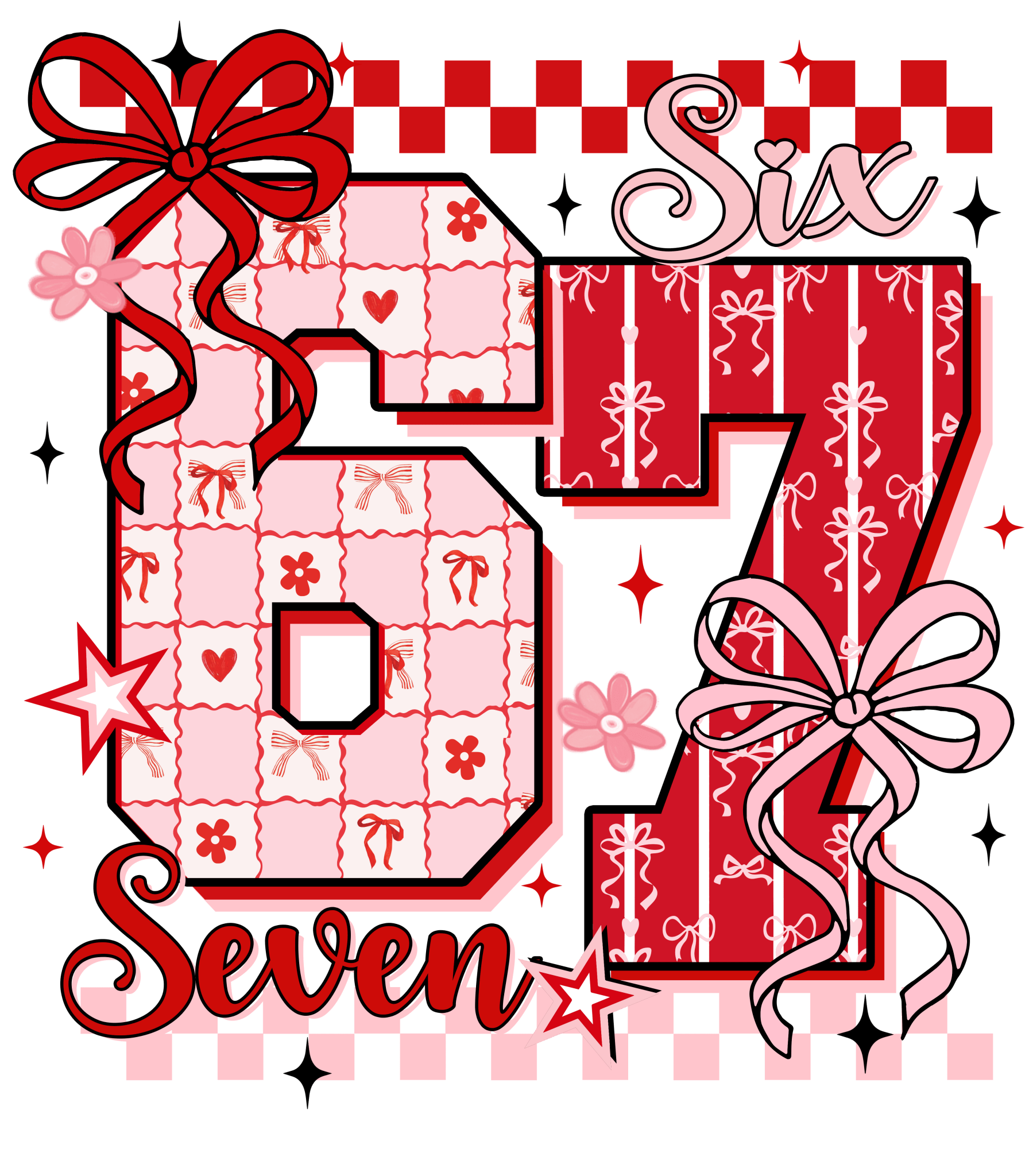 VA18 - Girly Valentine 67 DTF Transfer - My Vinyl Craft