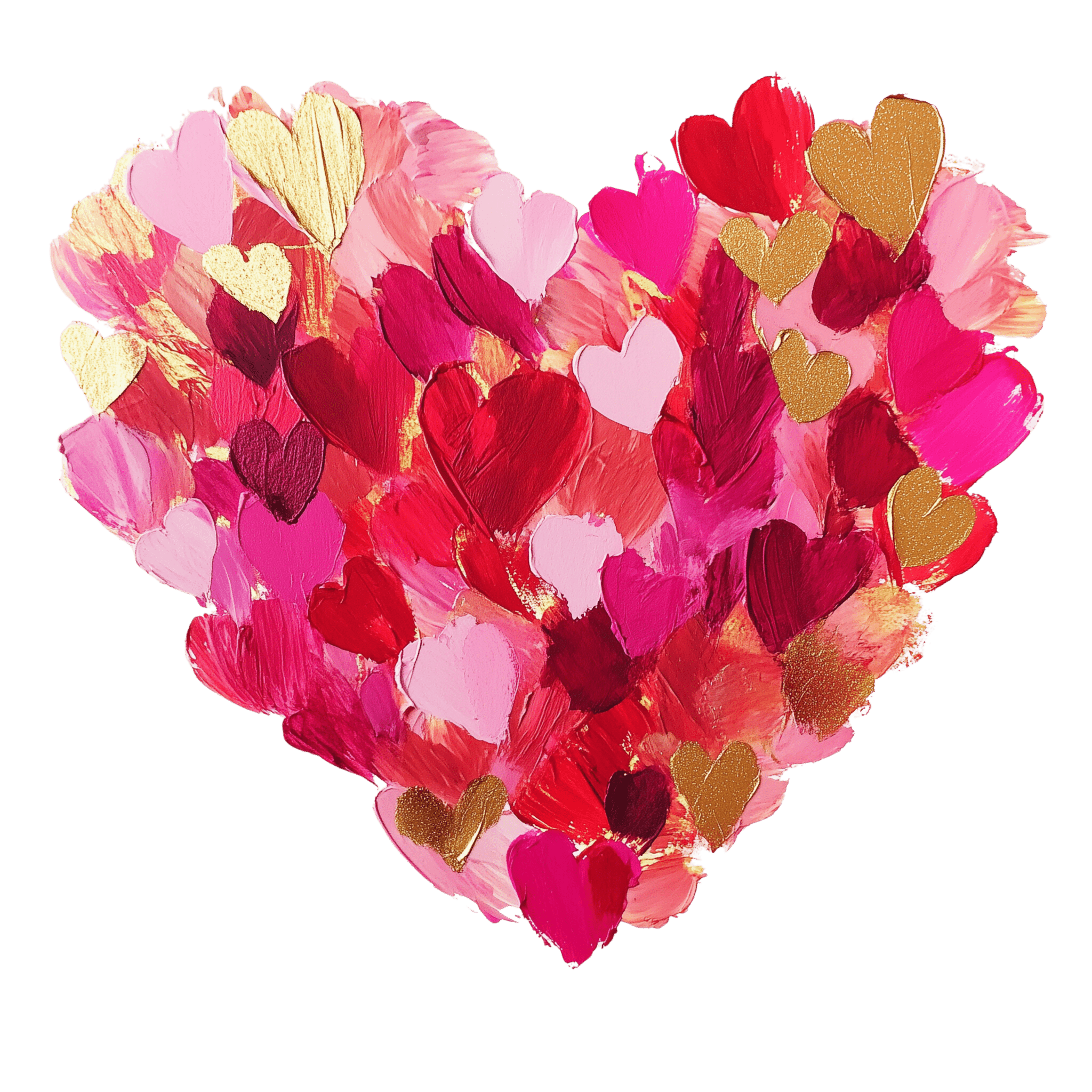 VA36 - Watercolor Hearts DTF Transfer - My Vinyl Craft