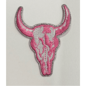 Western Skull Iron On Patch - My Vinyl Craft