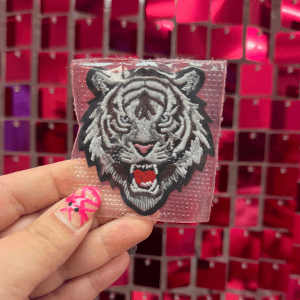White Tiger Iron On Patch - My Vinyl Craft