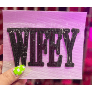 Wifey Rhinestone Iron On Patch *PRE - ORDER* - My Vinyl Craft