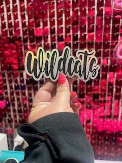 Wildcats Leather Iron On Patch - My Vinyl Craft