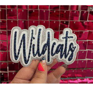 Wildcats Rhinestone Iron On Patch - My Vinyl Craft
