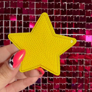 Yellow Sequins star Iron on Patch - My Vinyl Craft