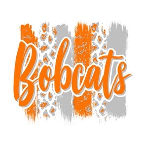 Bobcats Brushstroke DTF Transfer - My Vinyl Craft