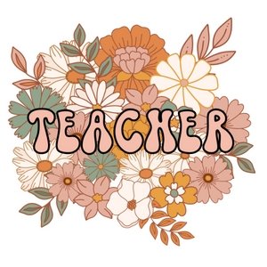 Boho Teacher DTF Transfer - My Vinyl Craft