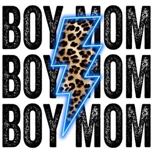 Boy Mom Bolt DTF Transfer - My Vinyl Craft