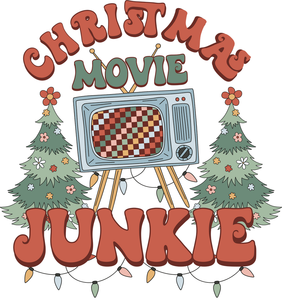 Christmas Junkie DTF Transfer - My Vinyl Craft
