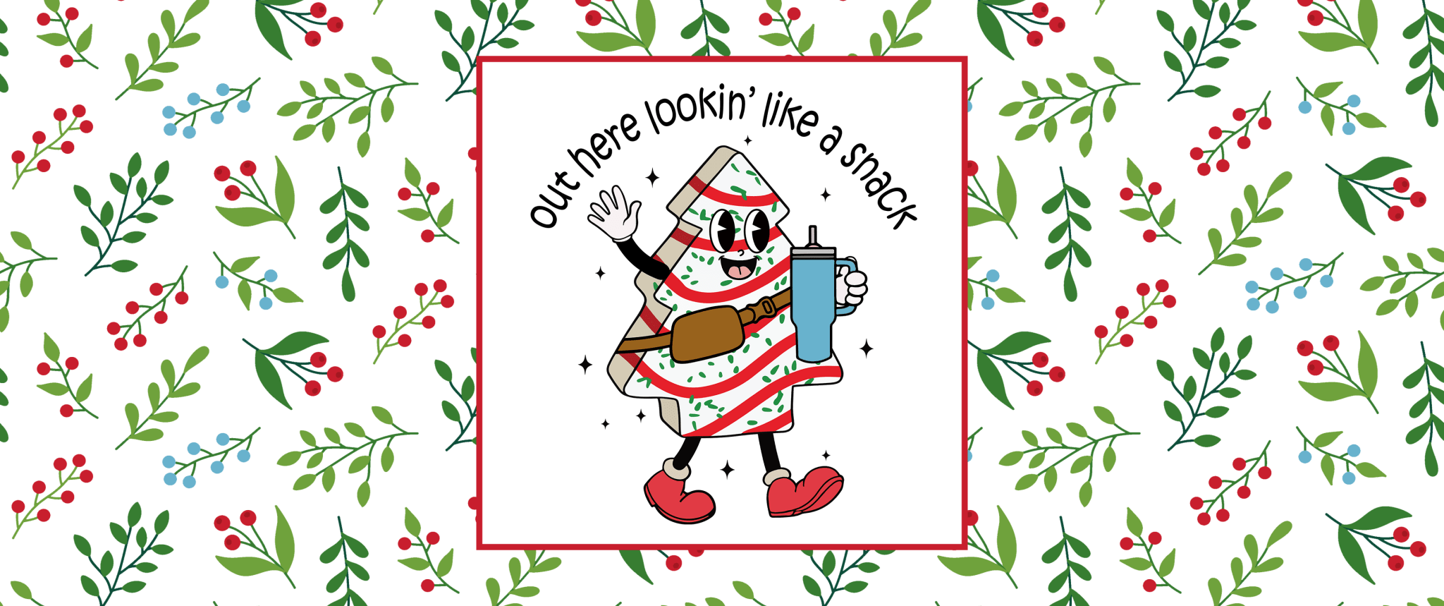 Christmas Snack UV DTF Cup Wrap - My Vinyl Craft