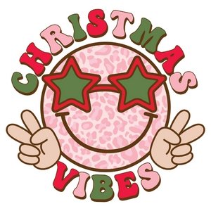 Christmas Vibes DTF Transfer - My Vinyl Craft