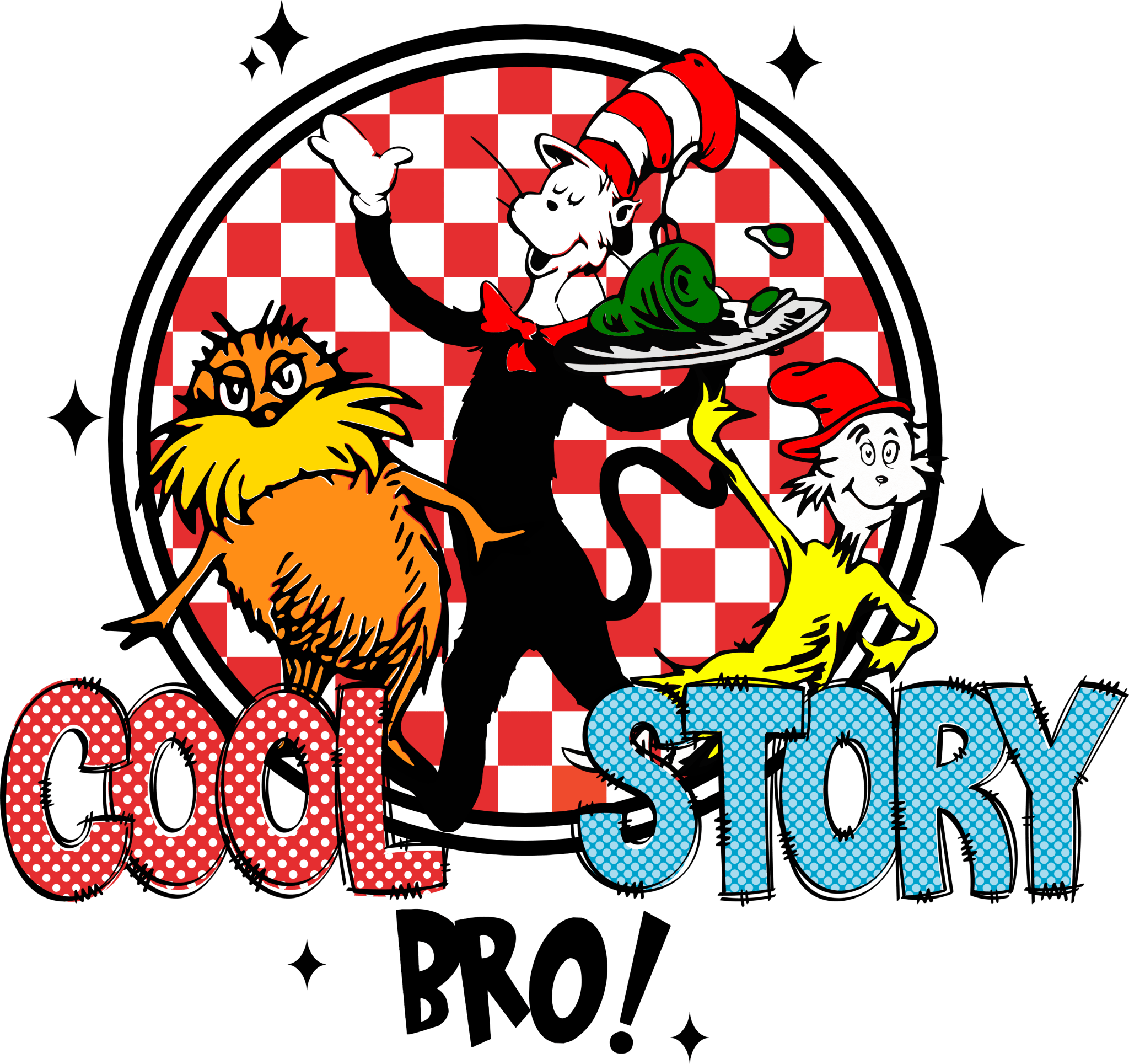 Cool Story Bro Checkered DTF Transfer - My Vinyl Craft