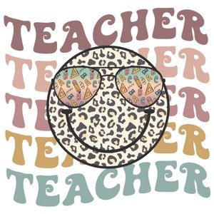 Groovy Teacher DTF Transfer - My Vinyl Craft