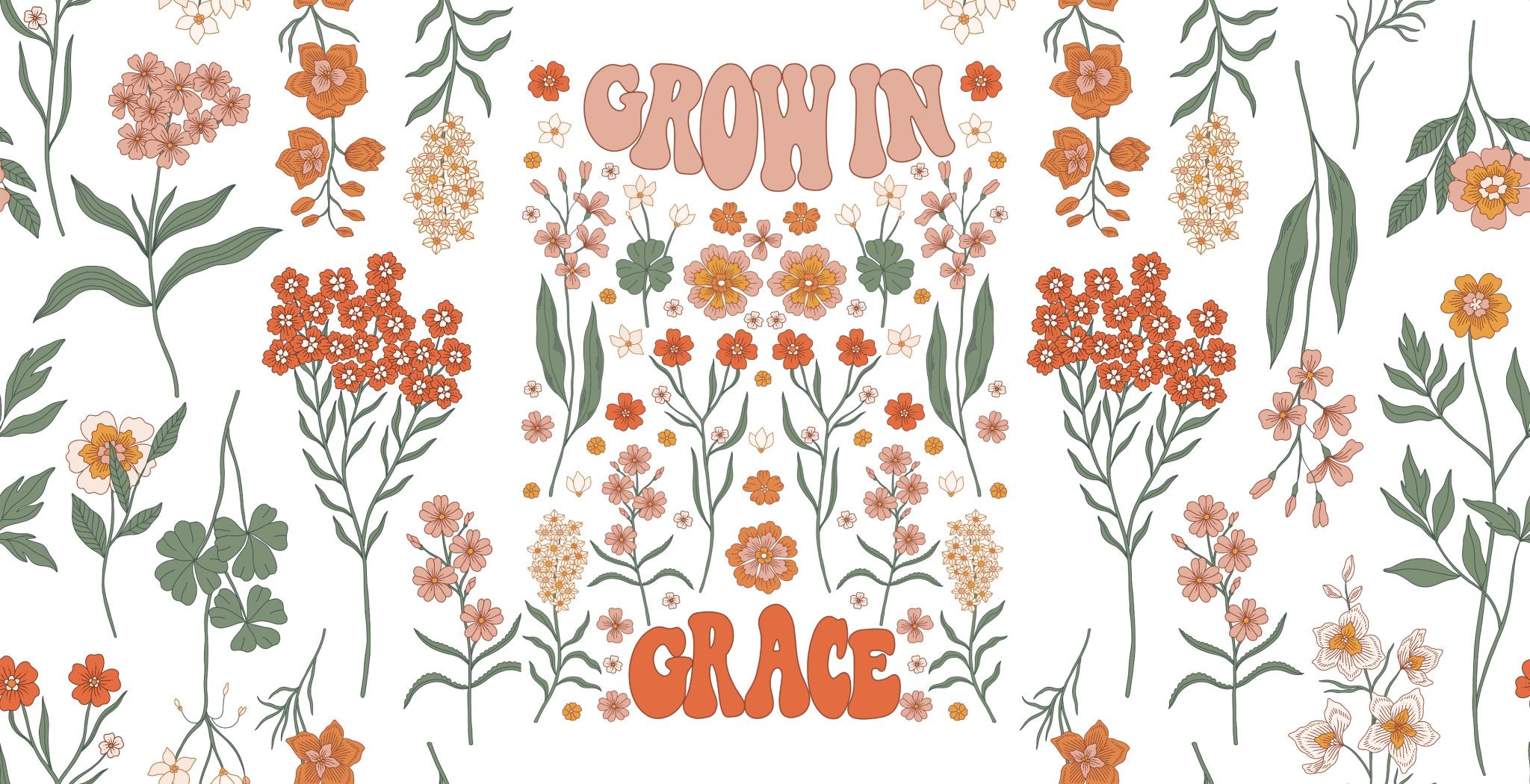 Grow in Grace UV DTF Cup Wrap - My Vinyl Craft