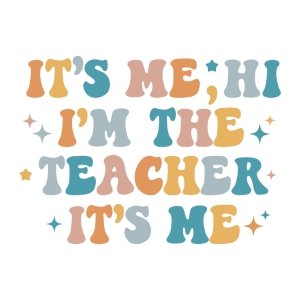 Hi Teacher Purple DTF Transfer - My Vinyl Craft