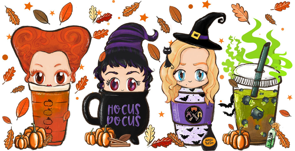 Hocus Pocus UV DTF Cup Wrap - My Vinyl Craft