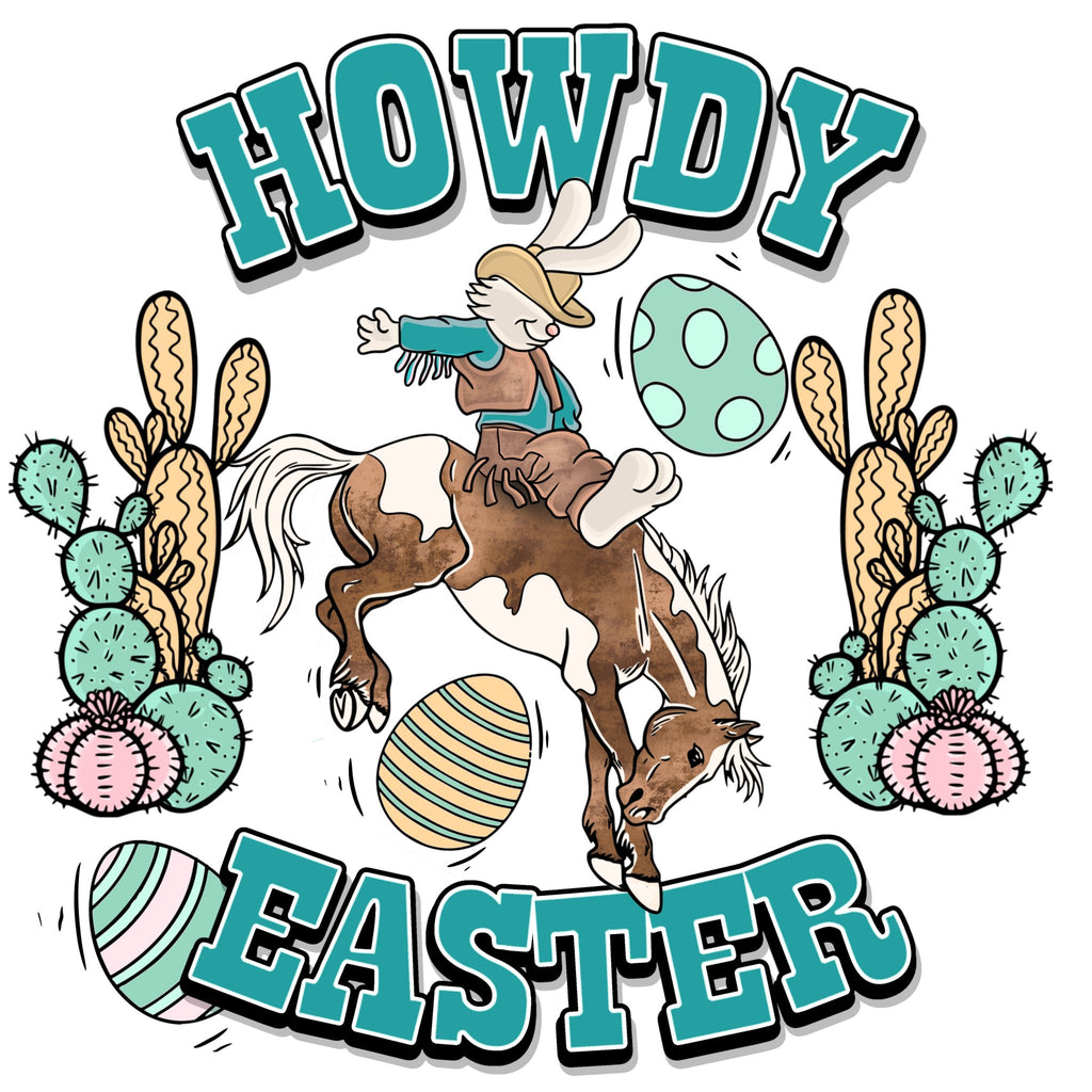 Howdy Easter DTF Transfer - My Vinyl Craft