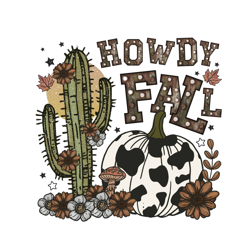 Howdy Fall DTF Transfer - My Vinyl Craft
