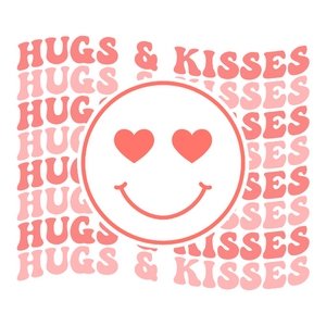 Hugs and Kisses DTF Transfer - My Vinyl Craft