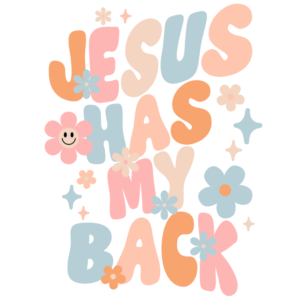 Jesus has my back DTF Transfer Set - My Vinyl Craft
