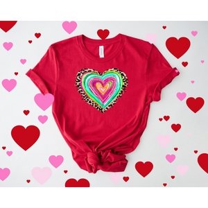 Leopard Heart DTF Transfer - My Vinyl Craft