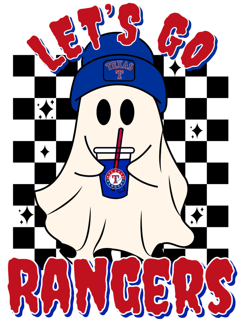 Let's go Rangers DTF Transfer - My Vinyl Craft