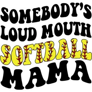 Loud Mouth Softball Set DTF Transfer - My Vinyl Craft