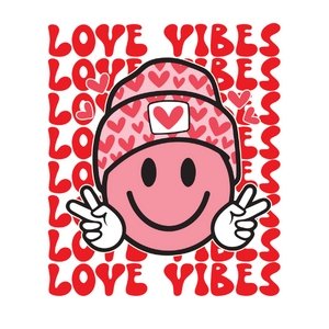 Love Vibes DTF Transfer - My Vinyl Craft
