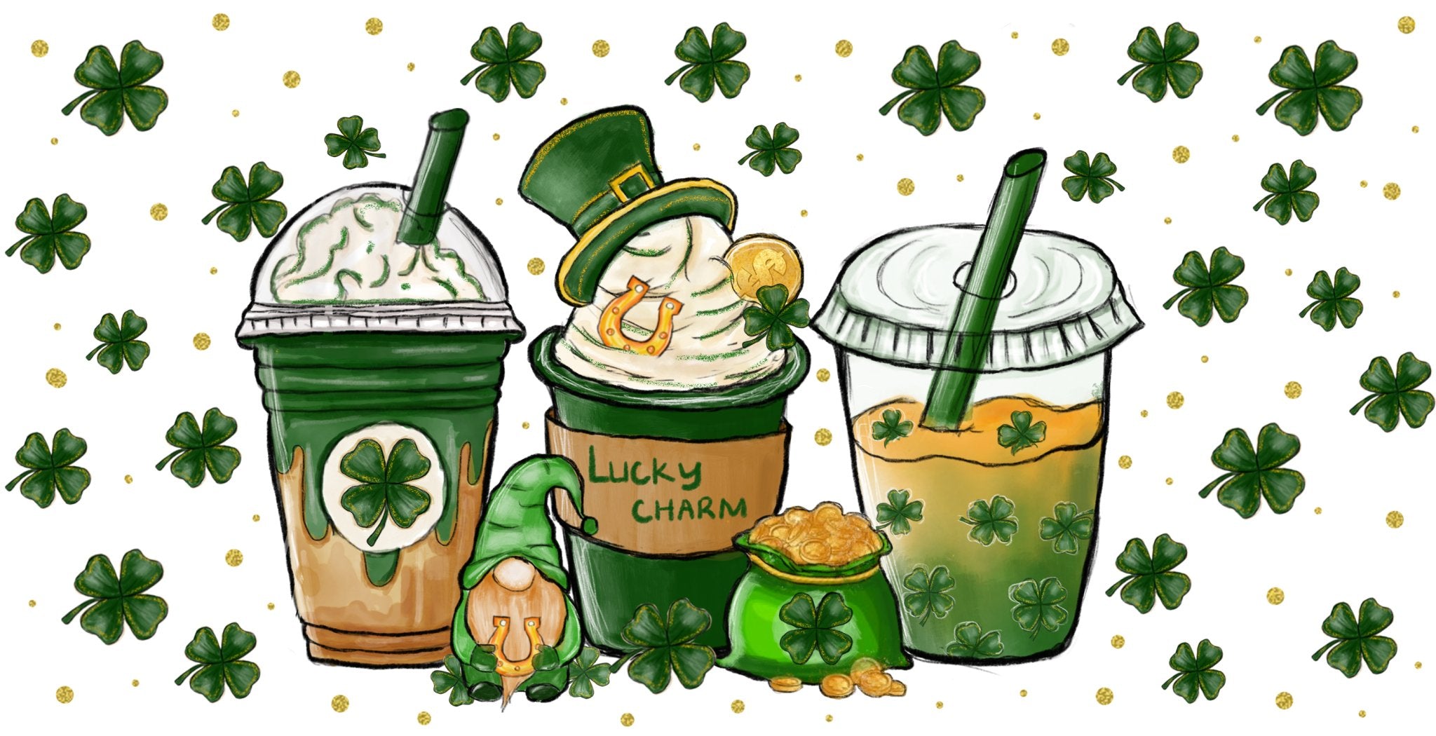 Lucky Cups UV DTF Cup Wrap - My Vinyl Craft